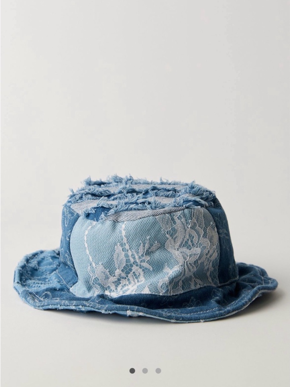 Free People Distressed Denim Bucket Hat
